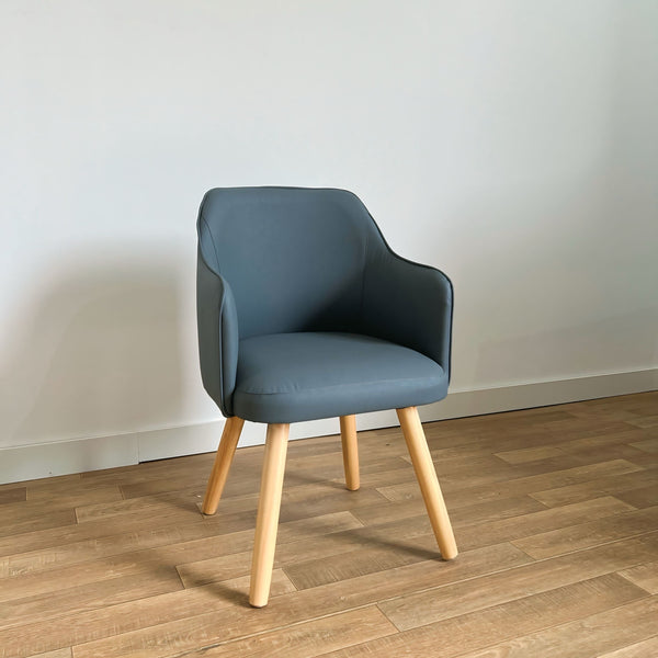 Sillón Aurora - Ecocuero Gris