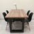 Mesa de Comedor Diseño Industrial - Negro