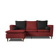 Sofá British - Rojo/Negro