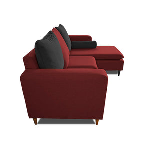 Sofá British - Rojo/Negro