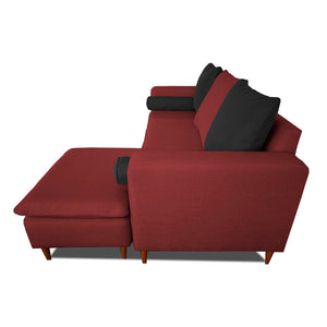 Sofá British - Rojo/Negro